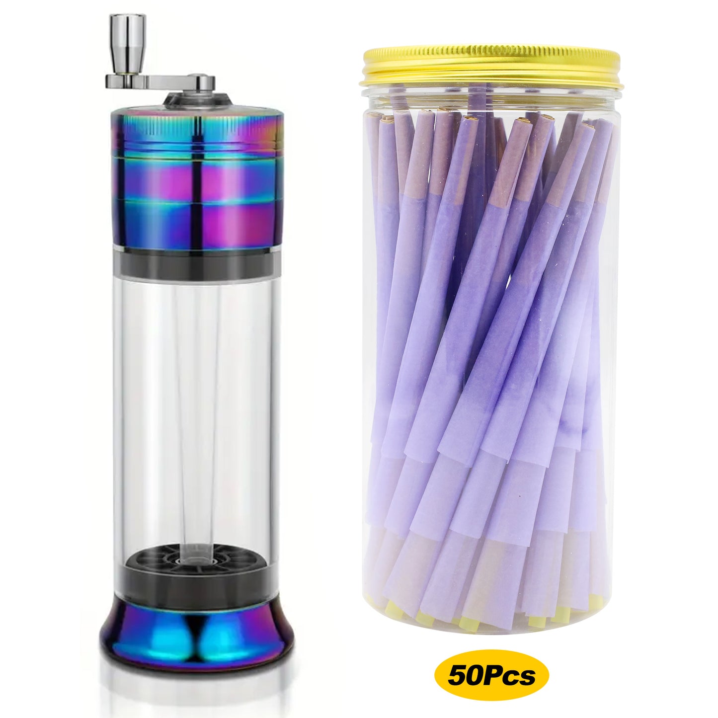 2pcs/set, Includes Classic Extra-large (109mm) Pre-rolled Paper, Easy And Convenient Filling, Smoking Accessories, A Gift For A Friend, A Birthday Gift, A Holiday Gift, A Valentine'S Day Gift.