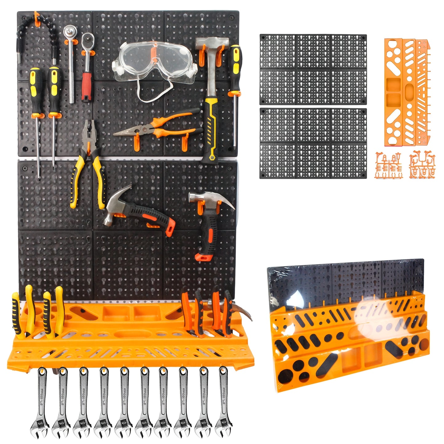 Large Tool Organizer, Wrench, Screwdriver, Drill Bit, Screw, Hammer Storage Rack, Garage Tool Organizer, Multi-functional Storage, A Gift for Family And Friends, Valentine's Day Gifts for Men, Boyfriends, Husbands, And Partners