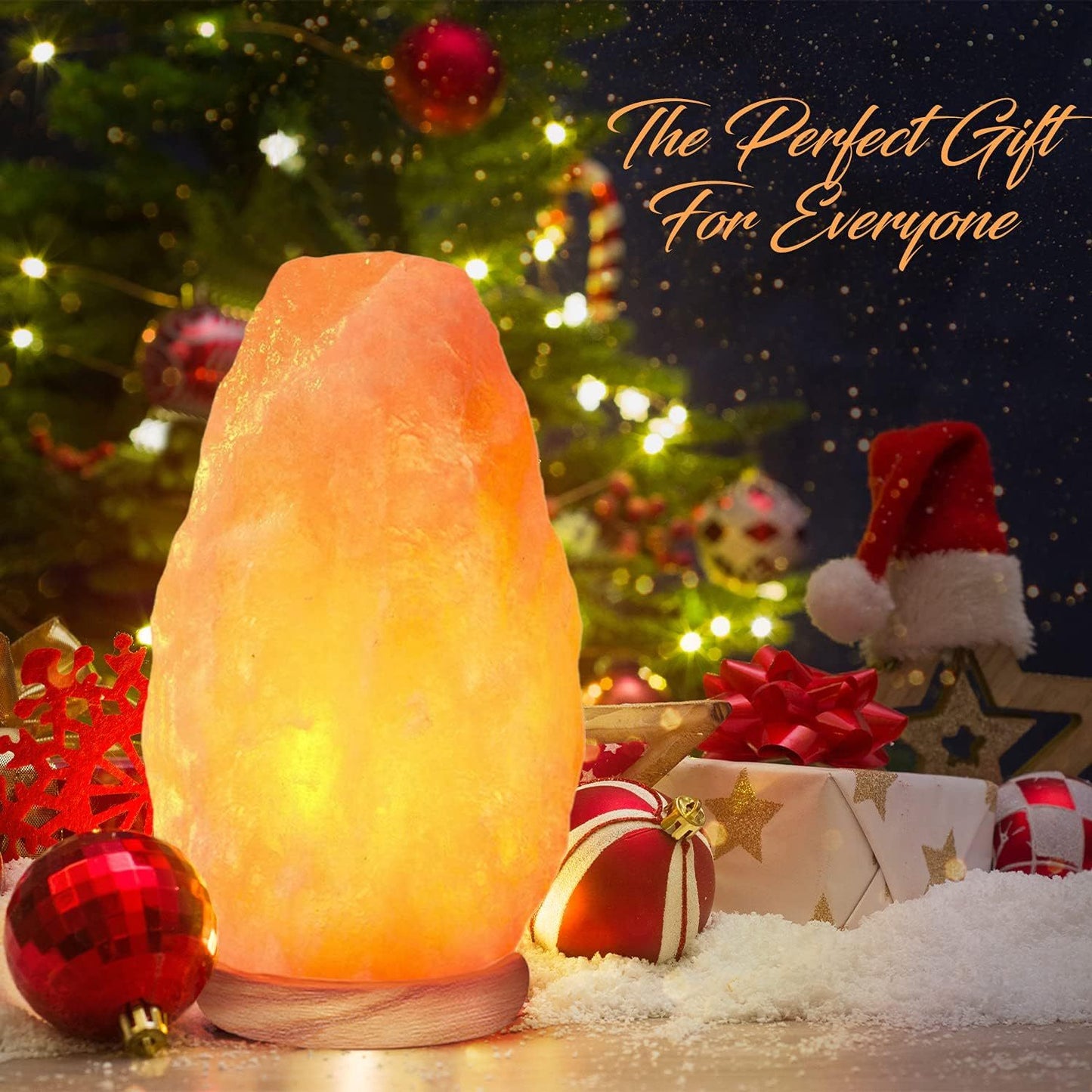 1 Pc Himalayan Glow Salt Lamp with Dimmer touch Control Switch 5-7 lbs