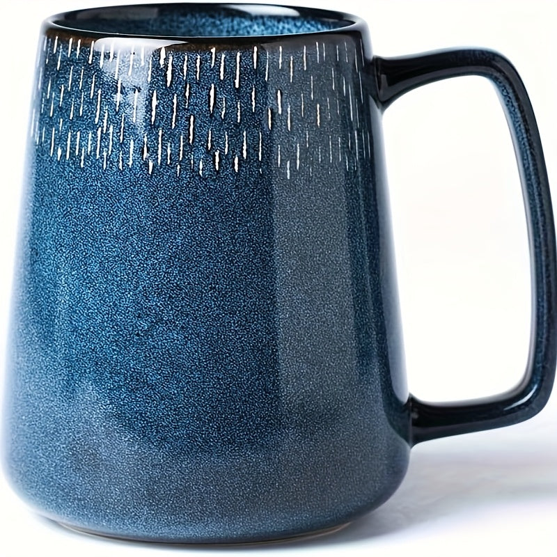 1pc, Large Ceramics 24 Oz Green Coffee Mugs, Large Handle Design, Microwave And Dishwasher Safe, Extra Large Tea And Coffee Cup For Office And Home