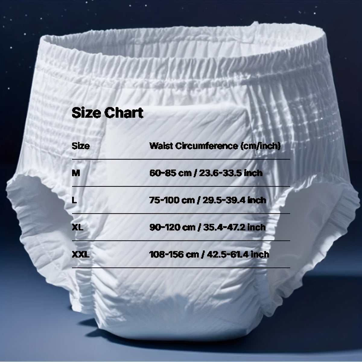 30pcs/19pcs Adult Diapers M-XXL, Discreet Adult Pull-On Underwear for Incontinence, 8-Hour Leak-Free Protection, Heavy-Duty Absorbent Briefs for Elderly, Unisex Disposable Bed Wetting Pants