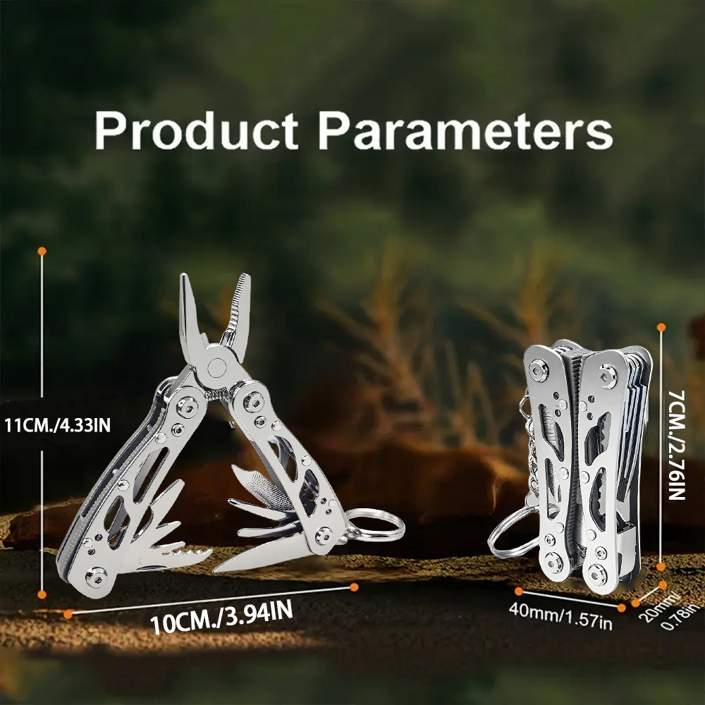 Multifunctional Pliers Outdoors Homes Compact Multi Tool Stainless Steel Folding Knife Pliers Multipurpose Tool Multifunctional Pliers Professional Carbon Steel Electrician Anti Slip Maintenance Multipurpose Tools for Traveling Fishing Camping Can Be