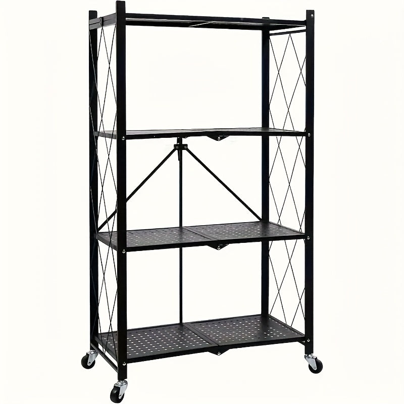 3/4/5 Layers, No Need to Install with Pulleys, Movable Portable Floor Sundries Storage Rack, Flat Outdoor Storage Bins/Cabinets, Same Deck Box, Large Capacity Storage Solution, Camping Balcony, Courtyard Universal, Commercial Wheeled Shelves