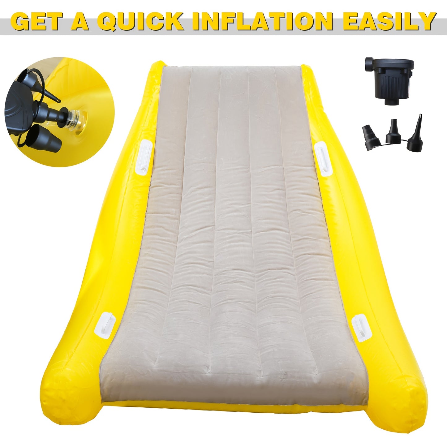 Portable Inflatable Sofa with Pump - No Assembly Required Indoor/Outdoor Folding Chair Bed Suitable for Camping, Backyard, Patio - Lightweight Inflatable Seating, Perfect Gift for s &