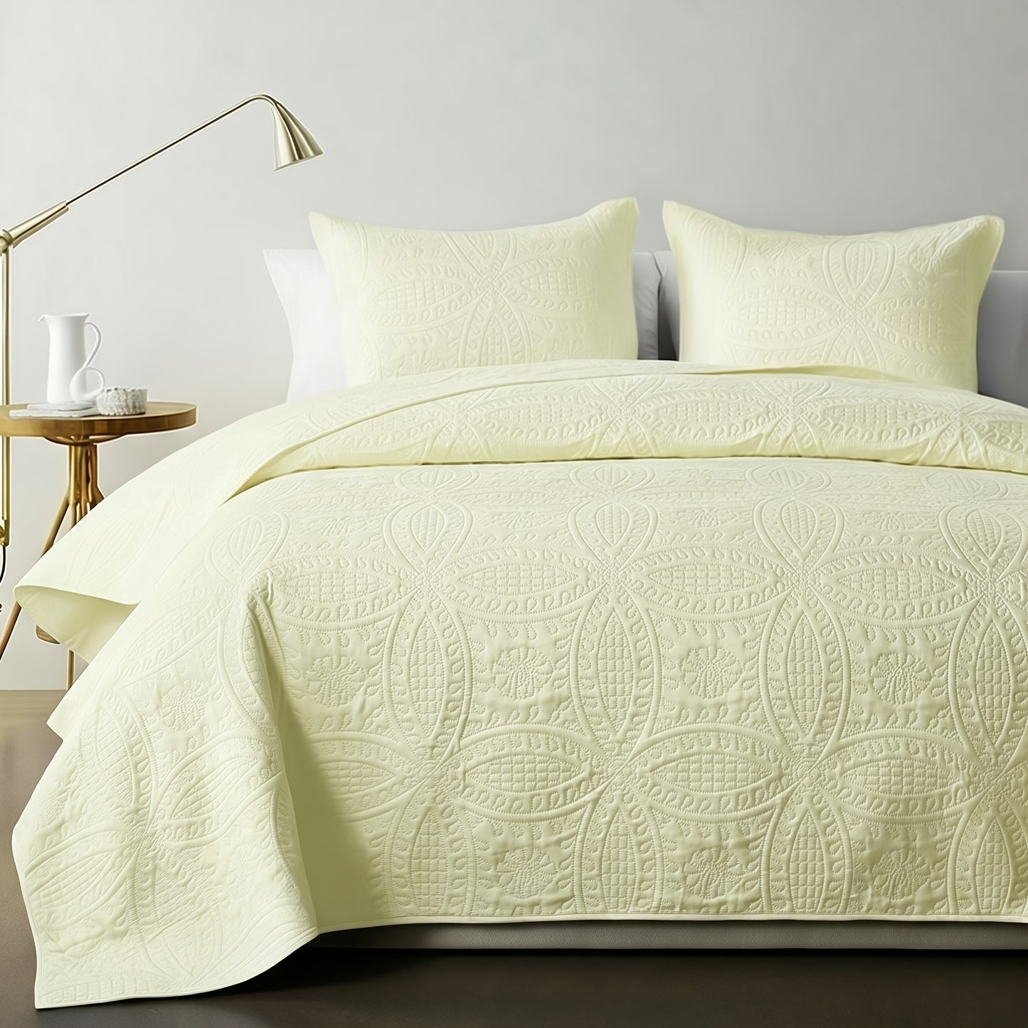 2/3pcs Quilt Set Bedspreads (1 Quilt, 1 Or 2 Pillowcase)-Soft Ventilate Quilt, Lightweight Microfiber Bedspread - Halloween And Christmas Modern Style Coin Pattern Coverlet, Gifts for Back-To-School Season, Suitable for School Dormitories