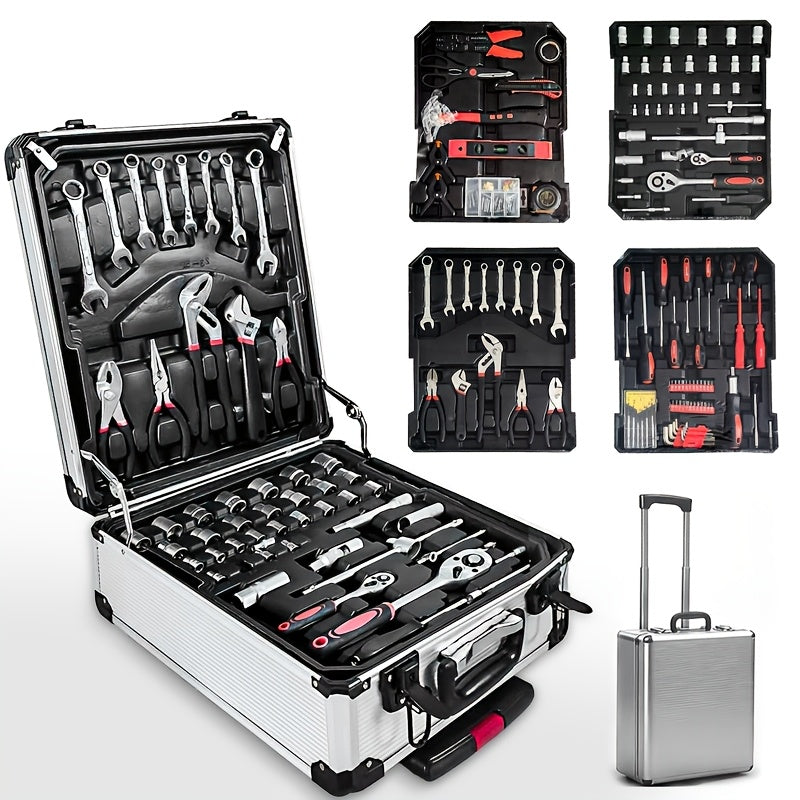 46/1000pcs Professional Tool Kit | Multi-Functional Toolbox, Compact For Home & Automotive Repair, Great For DIYers & Experts, Ideal Gift For Men, Dads & Friends, Local Delivery