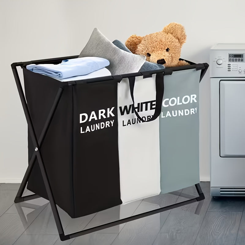 Large Rectangular Laundry Hamper Basket with Handles - Multi-Component Design for Home College Dorm Bathroom And Bedroom - Stylish And Functional Clothes Storage Organizer Laundry Baskets, Laundry Hampers
