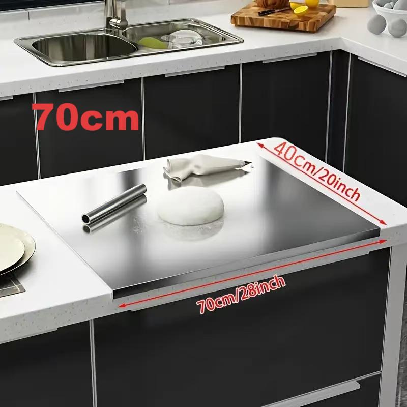 Extra Large Stainless Steel Cutting Board, Corrosion Resistant Easy Clean Kitchen Chopping Board, Multifunctional Food Prep Tool, Perfect Father'S Day Gift