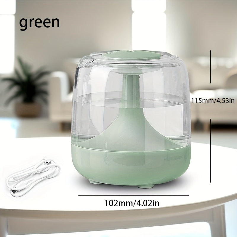 Silent USB Powered Home Humidifier with Seven Color Night Lights, Double Haze, Visible Water Level, 26dB Noise, Long-lasting 24-hour Run - Ideal for Living Room, Bedroom, Office - Perfect Birthday or Christmas Gift, Humidification, More