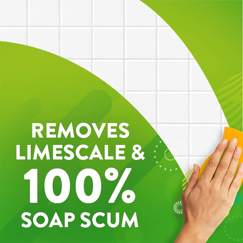 Multi-Purpose Bathroom Cleaner - Deep Cleaning & Stain Removal Formula for Tiles & Fixtures, Removes Soap Scum & Water Marks, Leaves A Fresh, Shiny Finish