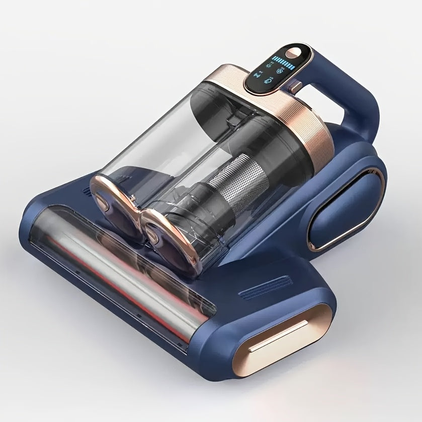 Mattress Vacuum Cleaner, with 16 Kpa Suction Power, Dual Cup Portable Handheld Vacuum Cleaner with 253.7 Nm UV Lamp And 80000Rpm Rotating Soundwave Technology Technology, for Cleaning Beds/Fabric Sofas/Carpets