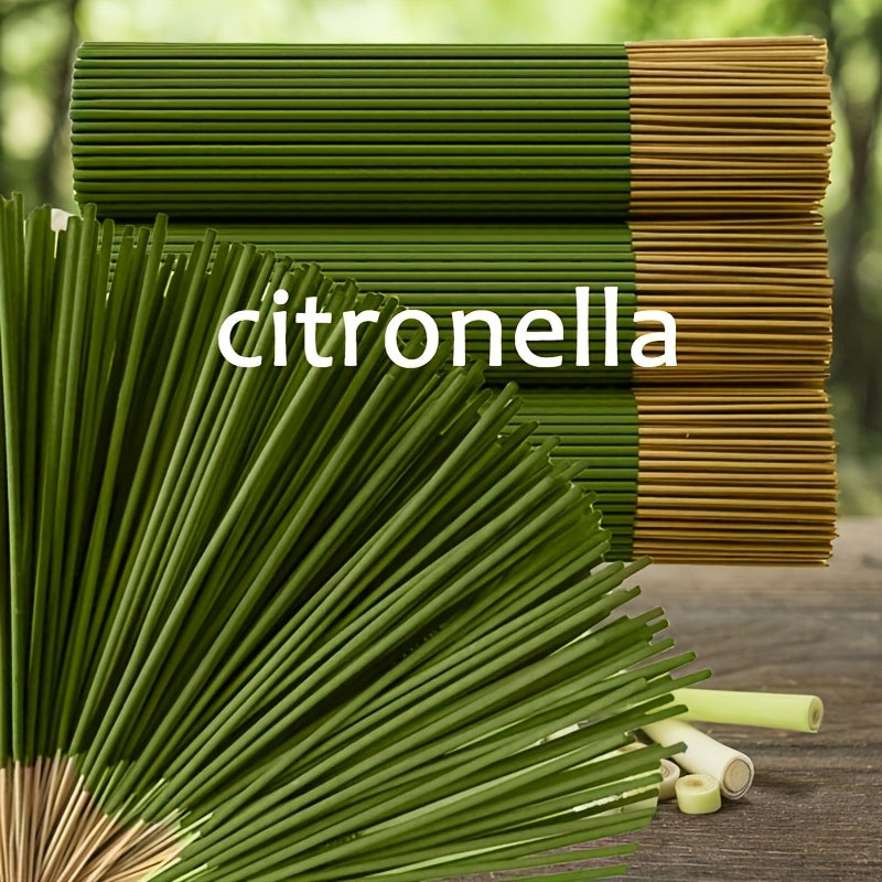 202pcs High-Quality Citronella Incense Sticks, 8.66inch Long, Essential Oil Infused, Aroma Rich & Mellow, Durable Burn, Ideal for Meditation & Yoga