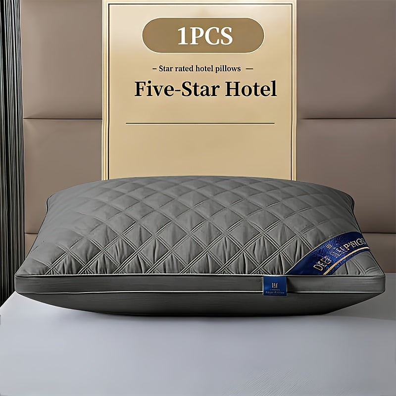 Queen Size Pillows for Side Sleepers – 800g Heavyweight Hotel Collection, Hypoallergenic Down Alternative, Ultra-Plush & Resilient, Machine Washable 20x30 Inches – Available in 1, 2 & 4 Pack (White/Gray)