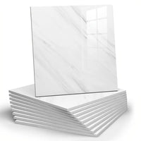 Minimalist cloud white marble tiles