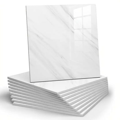 20pcs 11.8-Inch Square Space-Style Tiles, Waterproof PVC Material, Self-Adhesive, Suitable for Bathroom, Kitchen, And Living Room Interior Decorative Panels, Bathroom Tiles