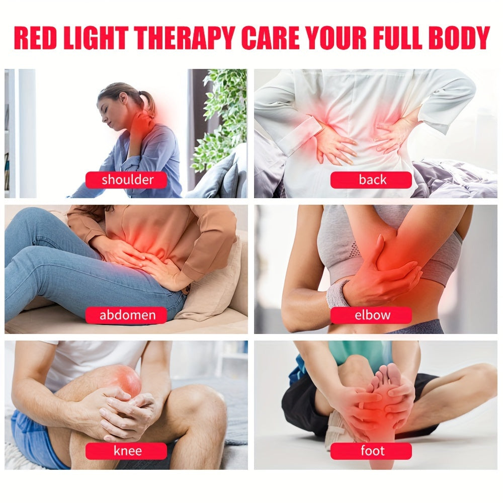 Red Light Therapy for Face & Body – 660nm Red Light & 850nm Infrared LED Lamp with Stand, Skin Rejuvenation, Anti-Aging & Pain Relief Device, Self-Care Gift for Women & Men, Birthday & Holiday Gift