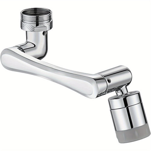 1440° Rotating Faucet Extender, Brass Multifunctional 1080°+ 360° Swivel Extension Robotic Arm Sink Aerator for Kitchen/ Bathroom, 2 Water Outlet Modes