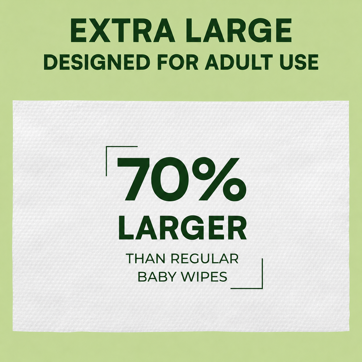 Extra Large Wet Wipes for Adults and Elderly Soft Cucumber Scent – 4 Packs of 60 (240ct) Soft, Thick, 8"x13" Disposable Bathing Wipes for Incontinence and Personal Care