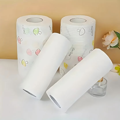 High Efficiency "800 Times - Wet And Dry, Washable, Non-stick Oil, Kitchen Paper Towels, Paper Towels, Household Cleaning Degreasing Cloth (various Patterns) Lazy Rags - Party Supplies 800 Times, Paper Towels