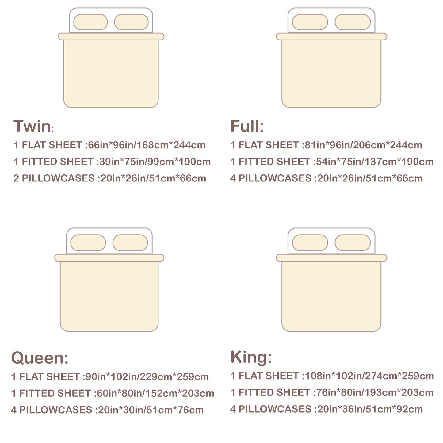 Hotel Grade 6 Piece Breathable Sheets Set 18" Deep Pockets - Easy Fit Twin Full Queen King Bed Sheets & Pillowcases, Microfiber, 100 GSM, All-Season Comfort, Machine Washable, Solid Color Bedding Accessories, Smooth Texture, Microfiber Fabric