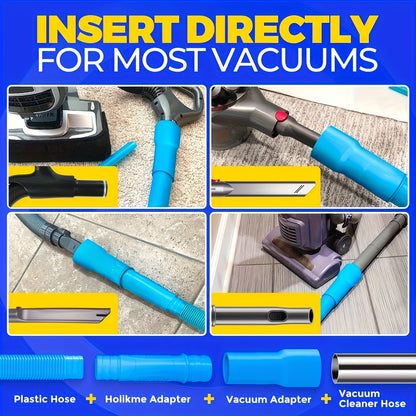 Dryer Vent Cleaning Kit, Dryer Lint Vacuum Cleaner Accessories and Flexible Dryer Lint Brush, Vacuum Hose Accessories, Vacuum Hose Brush Set