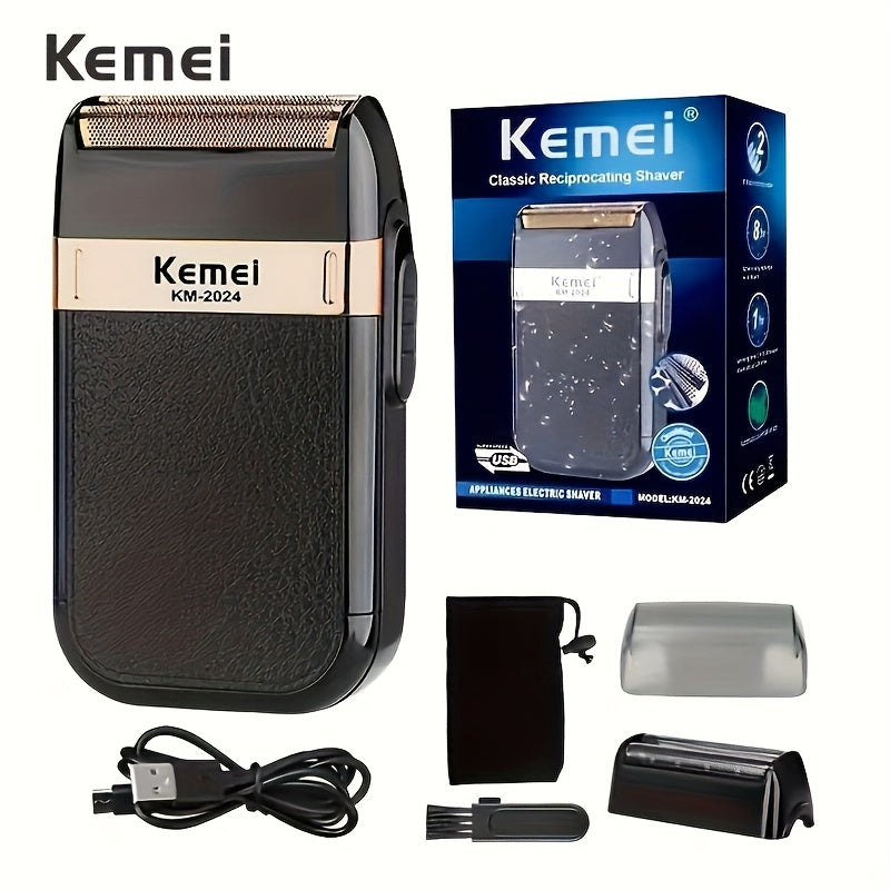 Kemei 2024 Men's Electric Shaver USB Charging Long battery life The perfect gift for Father's Day