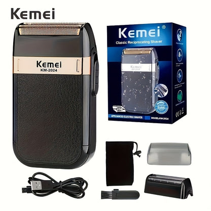 Kemei 2024 Men's Electric Shaver USB Charging Long battery life The perfect gift for Father's Day