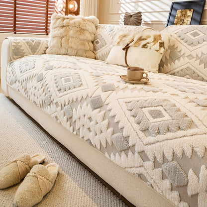 A Single Thick Plush Sofa Made from Pet-Friendly Material, Featuring a Non-Slip Design And Machine-Washable Protective Cover, Ideal for Decorating Homes in Offices, Bedrooms, Living Rooms, And Other Sofa Areas