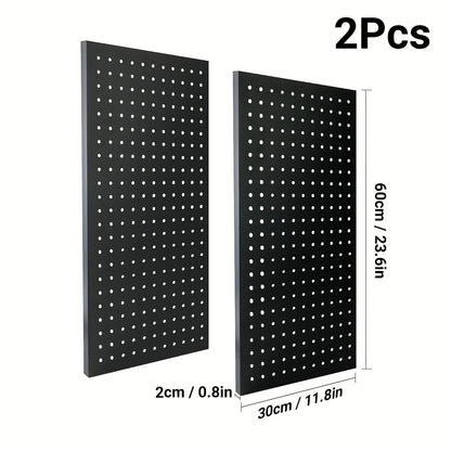 2/4pcs Ultrawall Metal Pegboard Wall Panels | Peg Boards For Garage Tool Storage, Durable Metal Construction