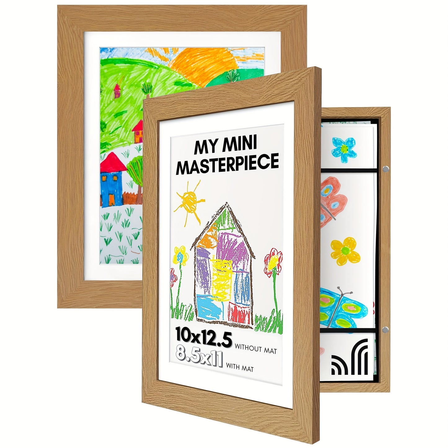2/4 Pack Kids Artwork Frames Changeable, 8.5x11in Kids Art Frames Front Opening, Children Art Projects Kids Art Frames Picture Frames for Kids Drawing, Crafts And Photos, Holds 100+pcs