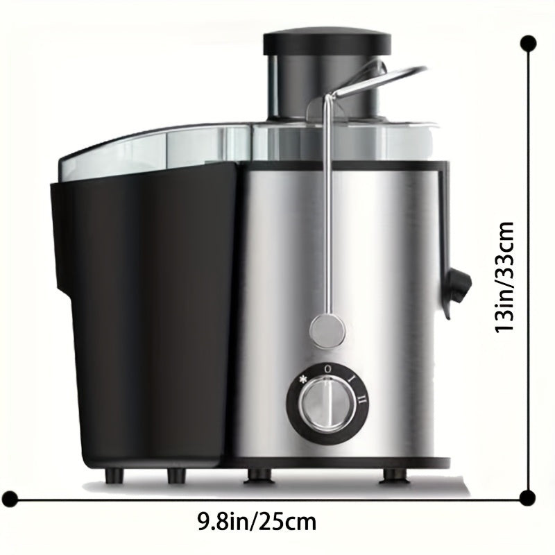 500W Juicer Machine with 3-Inch Wide Mouth Feed Chute - Centrifugal Juicer Extractor for Fruits & Vegetables, Stainless Steel, BPA-Free, Fast Juicing, Easy to Clean & Install, Black