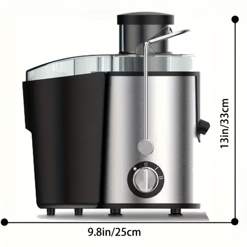 500W Juicer Machine with 3-Inch Wide Mouth Feed Chute - Centrifugal Juicer Extractor for Fruits & Vegetables, Stainless Steel, BPA-Free, Fast Juicing, Easy to Clean & Install, Black