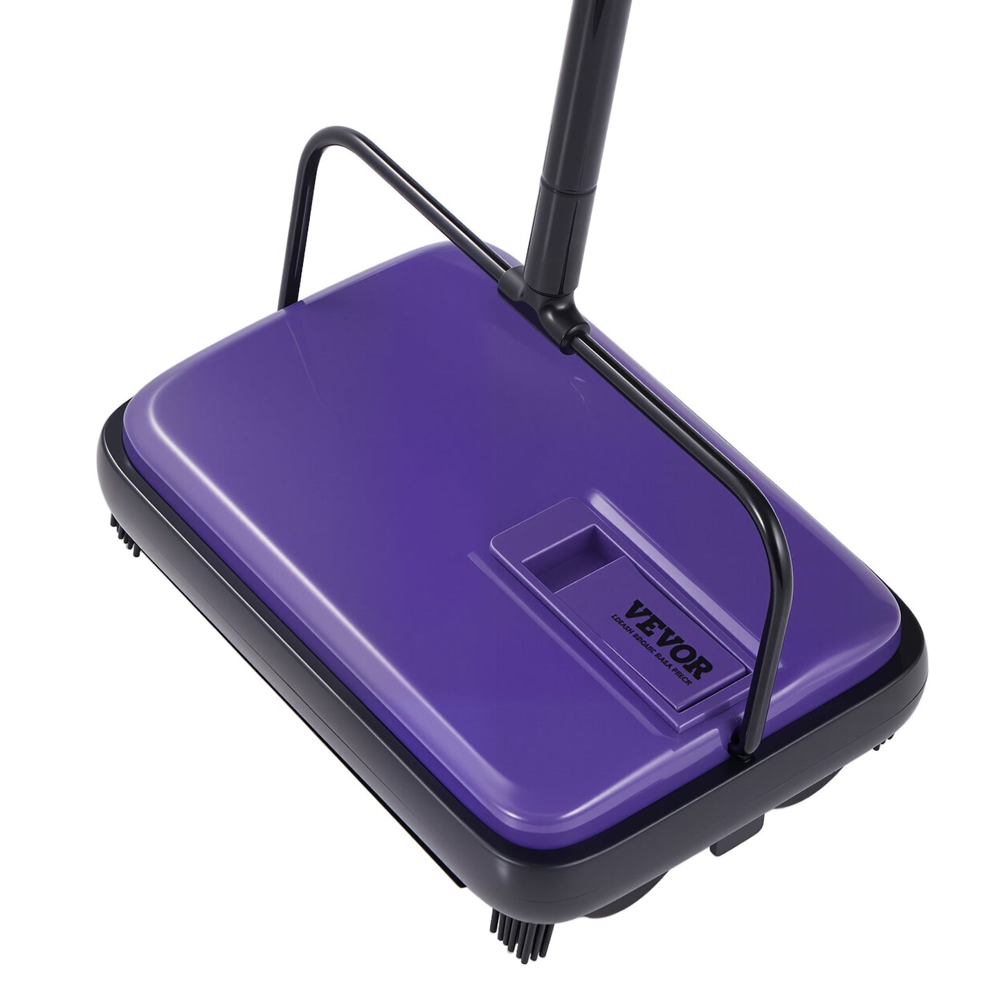 VEVOR Carpet Sweeper Manual, Floor Sweeper with 300 ml Dustbin Capacity Easy to Empty, 6.7 inch Cleaning Width for Home Office Carpets Pet Hair Dust, Purple/Red/Blue