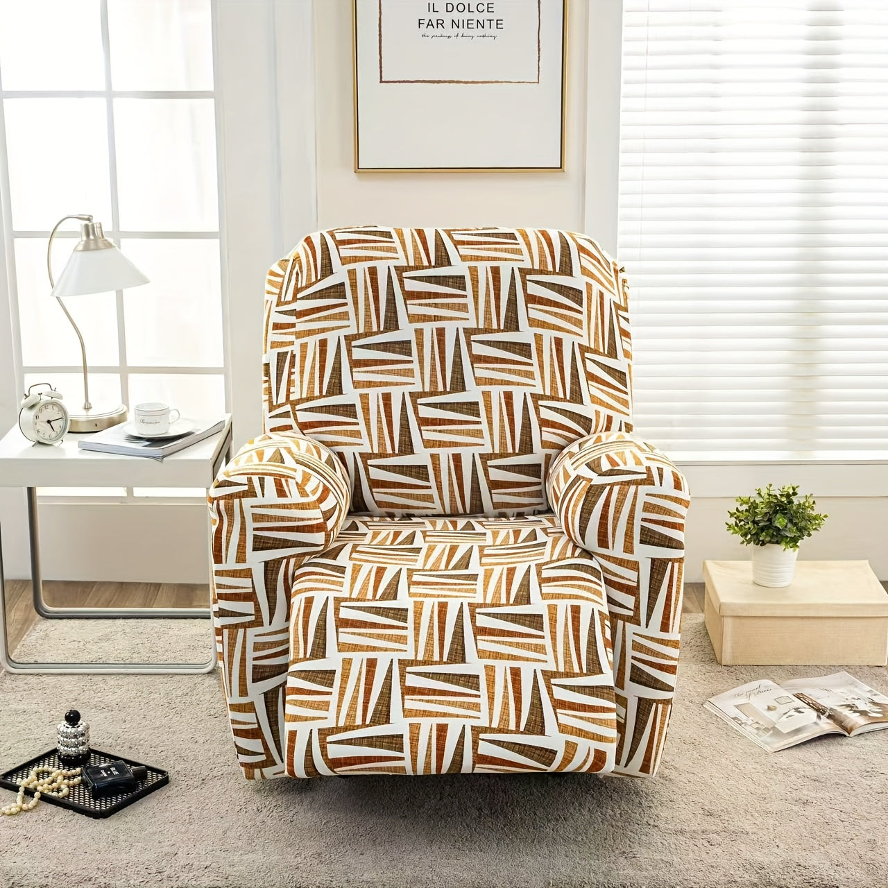 4pcs 2026 NEW Extra Large Recliner Slipcover, Four Seasons Recliner Slipcover Furniture Protector With Pocket, Suitable For Living Room Sofa Cover for home Decor, Easter Decorations For Home, St Patricks Day.