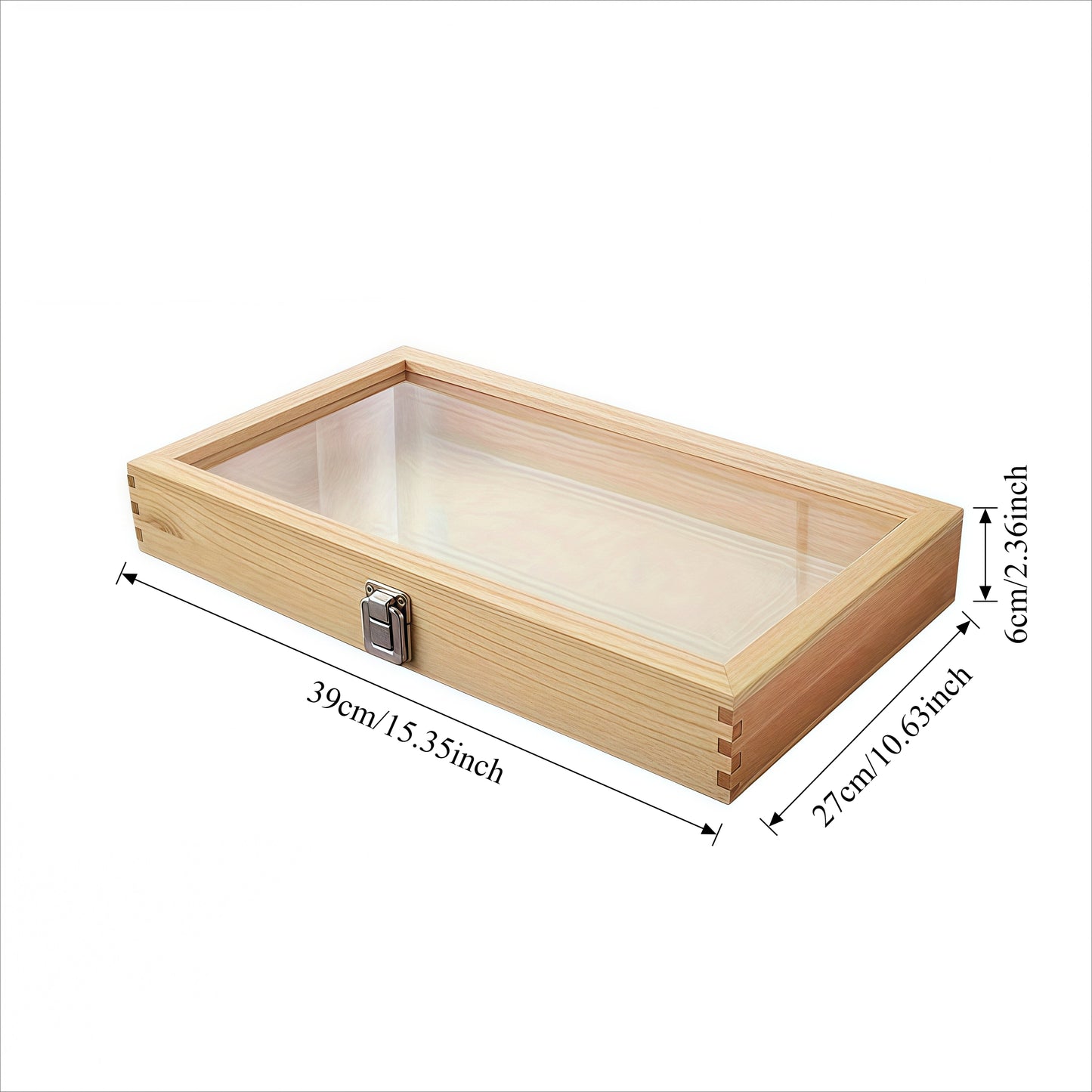 1/ 2pcs Lockable Wooden Display Storage Box, Acrylic Transparent Window, Drawer Organizer, for Jewelry, Collectibles, Gifts and Souvenirs, Elegant Wooden Finish with Clear Viewing Panel, Perfect Choice for Giving Gifts., Jewelry Boxes