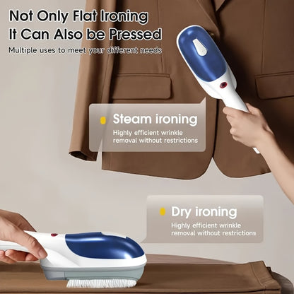 1pc Handheld Steam Iron - 25 Seconds Fast Heating, Portable Steam Wrinkle Remover, Suitable for Home, Office And Travel with Efficient Heating, Garment Steamer, Horizontal And Vertical Steam, Dry Ironing, Steam Iron, Iron