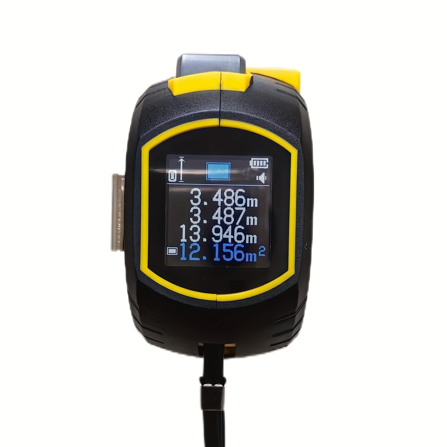 1pc Laser Tape Measure 3in 1 Digital Tape Measure High Precision Laser Rangefinder Steel Tape Measure, Equipped with 2AAA Batteries
