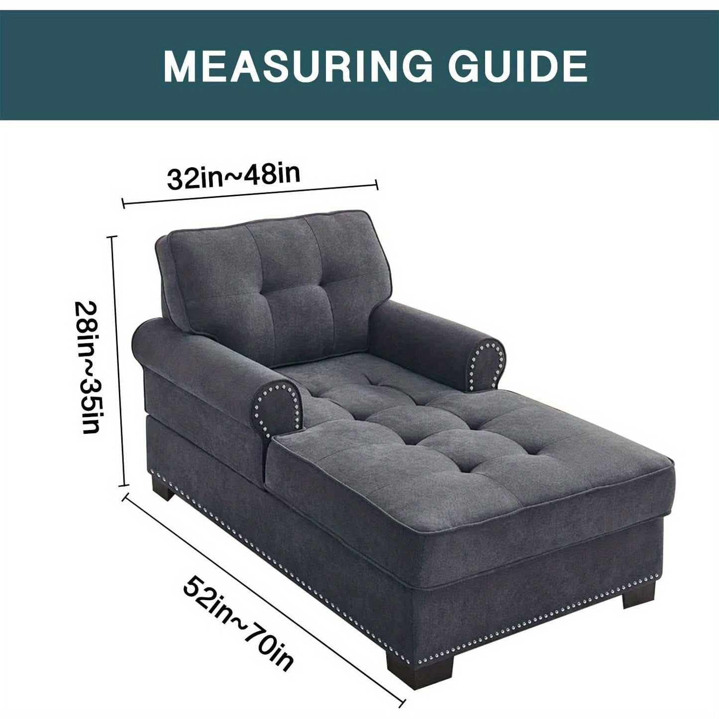 1pc PRINCEDECO Chaise Lounge Cover Stretch Chair Lattice Slipcover for Living Room Bedroom Soft Jacquard Fabric Machine Washable