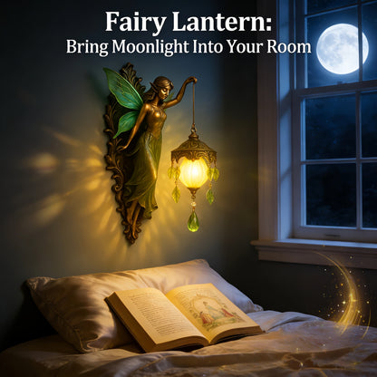 Fairy Statue Wall Decor 9.84in Fantasy Forest Fairy Sculpture – Carved Green Leaf Art Wall Hanging Ornament for Bedroom Living Room – Dreamy Fairy Tale Home Decor Gift for Fairy Lovers Easter Spring