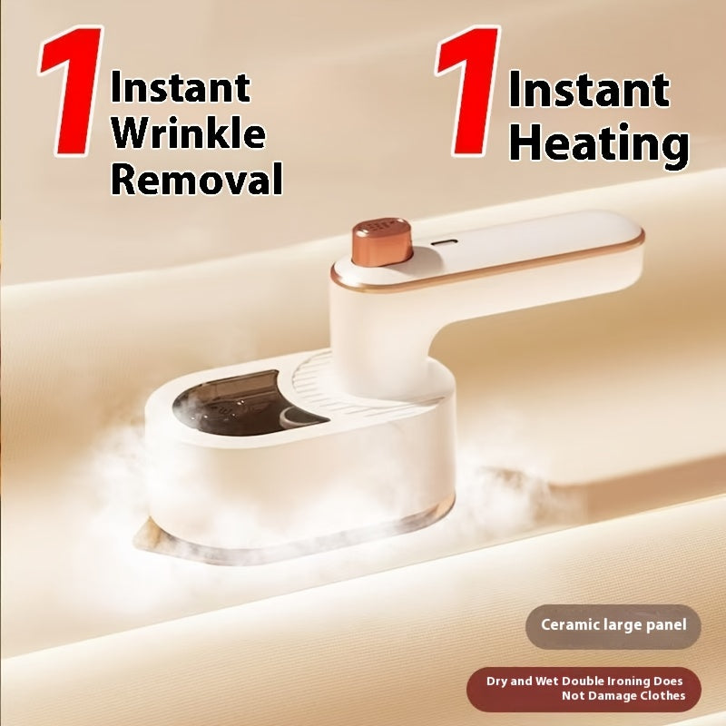 Three-in-one Handheld Steamer, Compact Electric Iron, Portable And Easy to Use. It Can Be Used Both Dry And Wet. Essential for Home Use, Student Dormitories, Business Trips And Travels. Home And Travel Products., Home Steamer, Travel Iron