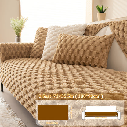 35.5x83inch Sofa Pads (2/3/4-Seat) Anti-Scratch - Non-Slip, Cozy & Durable - Perfect for Couches, Sectionals, Recliners Pet-Friendly- Beige, Light Brown, Light Grey (Machine Washable) Multiple Sizes Available 35.5x63inch 35.5x71inch