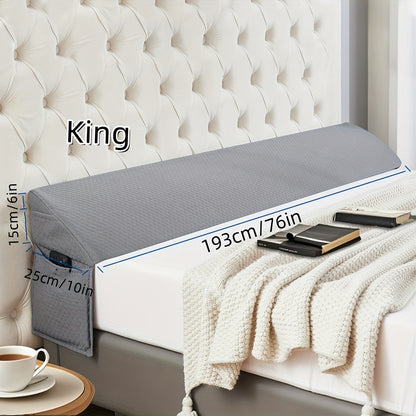 Bed Wedge Pillow - Bed Gap Filler Mattress Wedge Headboard Pillow Close The Gap Between Your Headboard or Wall for Sleeping Backrest Pillow