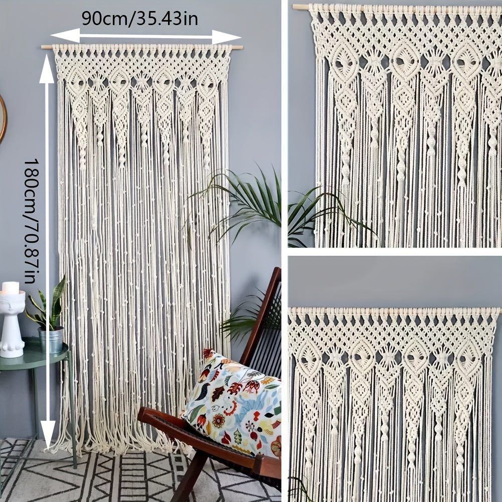 1pc Large Bohemian Tapestry Wall Hanging - Vertical Boho Wall Decor with Boho-Chic Patterns, Boho Bedspread Design Suitable for Weddings, Bedrooms, Living Room - Vertical Wall Hanging Decorations