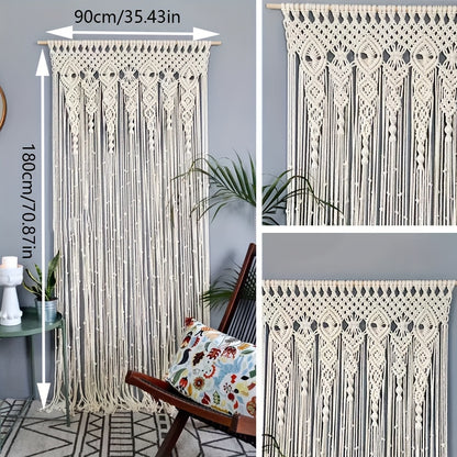 1pc Large Bohemian Tapestry Wall Hanging - Vertical Boho Wall Decor with Boho-Chic Patterns, Boho Bedspread Design Suitable for Weddings, Bedrooms, Living Room - Vertical Wall Hanging Decorations