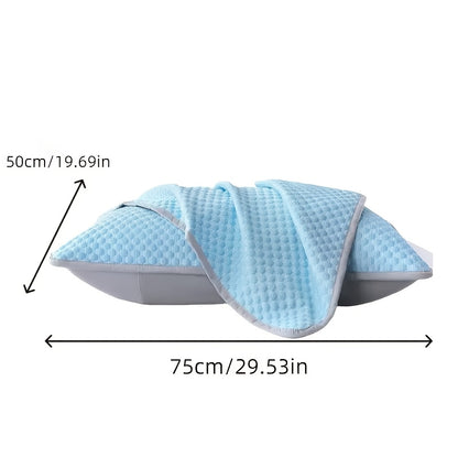 Two Brand New Three-Dimensional Ice Bean Pillow Covers Without Inserts, Perfect for Keeping Cool in an Air-Conditioned Bedroom During The Summer, And They Are Machine Washable