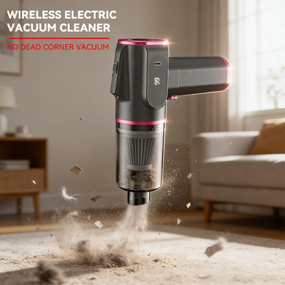 Upgraded Wireless Handheld Vacuum Cleaner with Suction And Blowing Functions, 6Kpa Whirlwind Style Powerful Vacuum Cleaner, USB Charging, Suitable for Cleaning And Grooming Pet Hair At Home, In Cars, In Offices, And On Car Seats, Quiet And Low-noiser