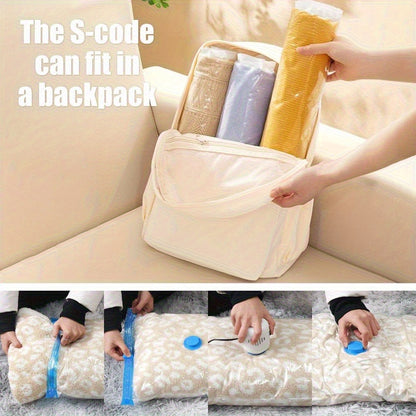 Vacuum Storage Bags 16 Pack with Electric Pump | Space Saver Compression Bags for Clothes Bedding Pillows Quilts Blankets | Travel Size Vacuum Seal Bags for Luggage Closet