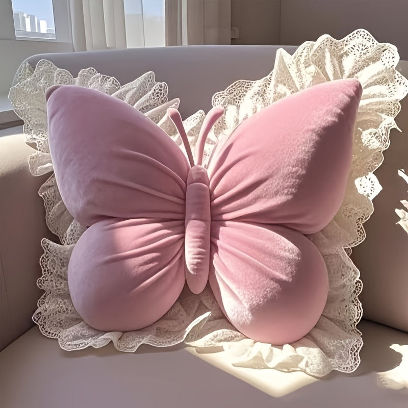 Bow Pillow Throw Pillows Butterfly Shaped Decorative Cute Pillows for Bed Sofa Cute Home Decor