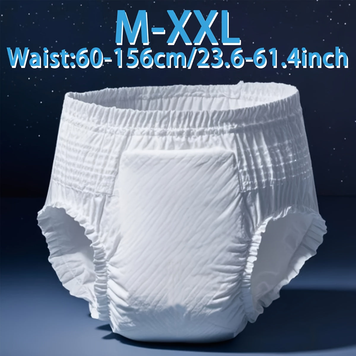 30pcs/19pcs Adult Diapers M-XXL, Discreet Adult Pull-On Underwear for Incontinence, 8-Hour Leak-Free Protection, Heavy-Duty Absorbent Briefs for Elderly, Unisex Disposable Bed Wetting Pants