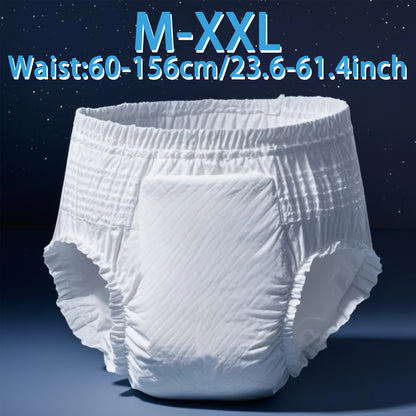 30pcs/19pcs Adult Diapers M-XXL, Discreet Adult Pull-On Underwear for Incontinence, 8-Hour Leak-Free Protection, Heavy-Duty Absorbent Briefs for Elderly, Unisex Disposable Bed Wetting Pants